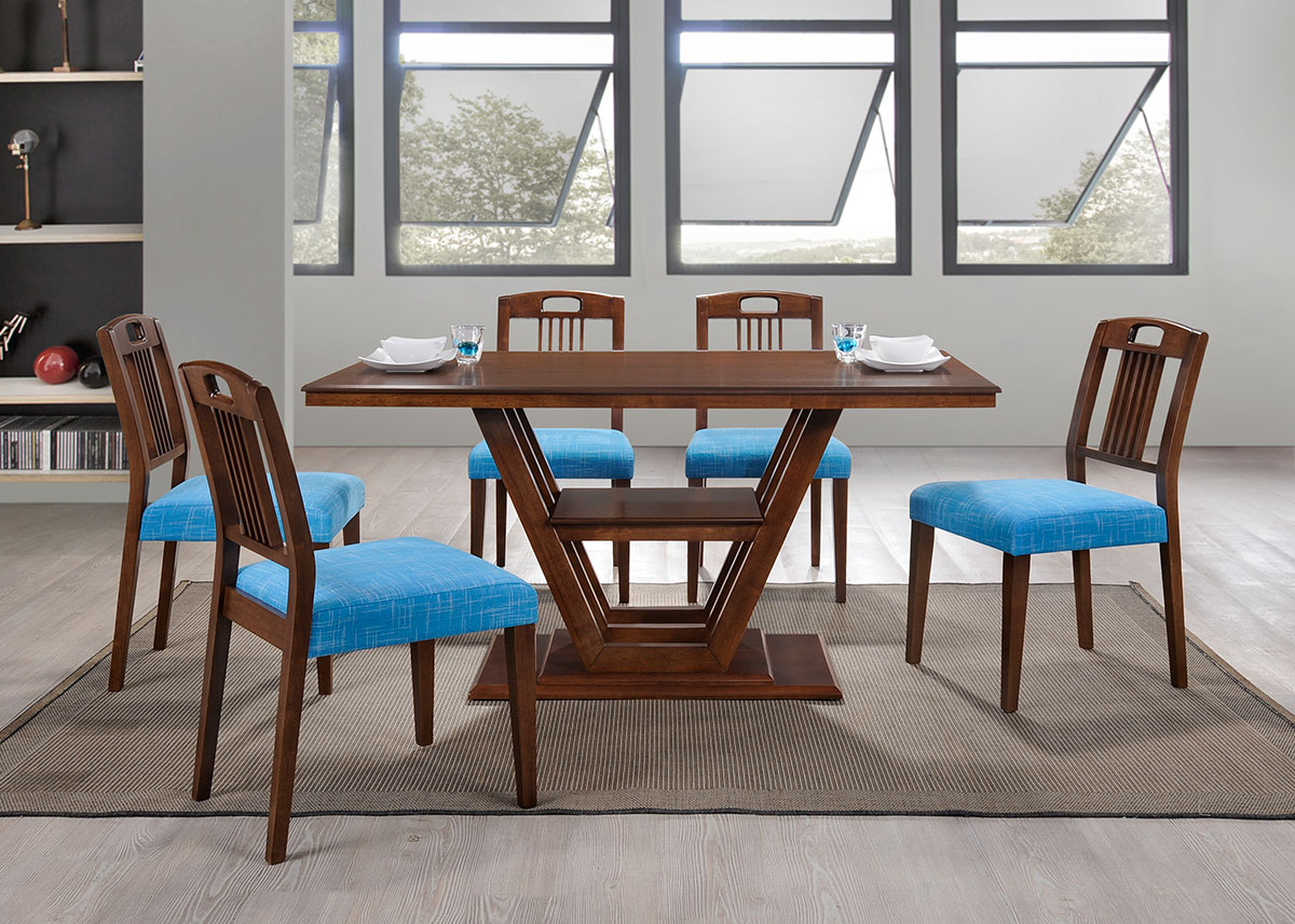 5210 Avery Dining Set(1+6) - Dining Room - Collection - Ker Global Furniture (M) Sdn Bhd